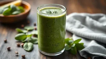 Blend Mint Spinach Smoothie for Energy Boost