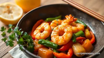 Sautéed Shrimp with Vegetables Delight