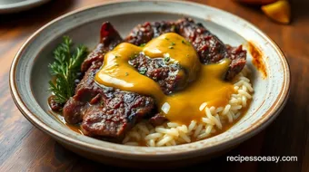 Slow Cooked Brisket with Sweet Mustard Sauce