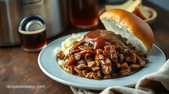 Slow Cooker Pulled Pork with Root Beer Sauce