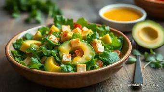 Quick Avocado Salad with Zesty Dressing