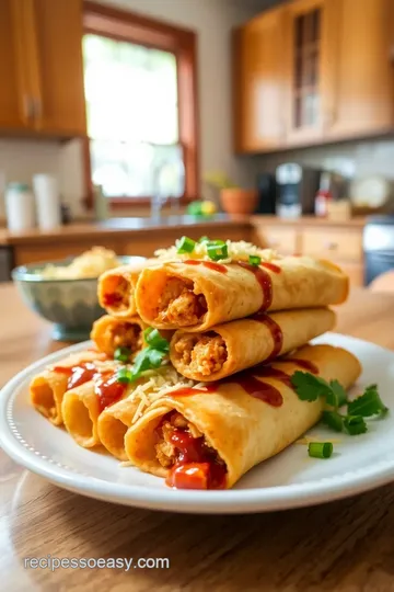 BBQ Chicken Taquitos with Honey Chipotle Sauce steps