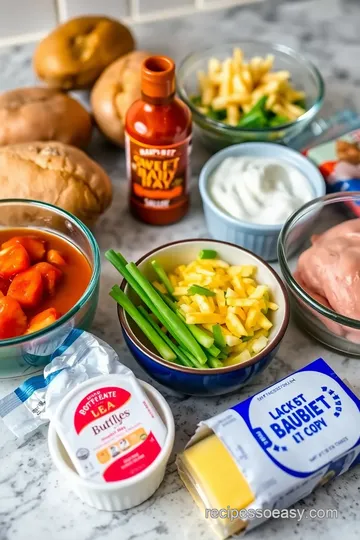 Buffalo Chicken Hasselback Potatoes ingredients