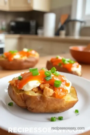 Buffalo Chicken Hasselback Potatoes steps