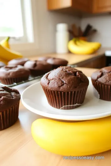 Easy Brownie Banana Muffins steps