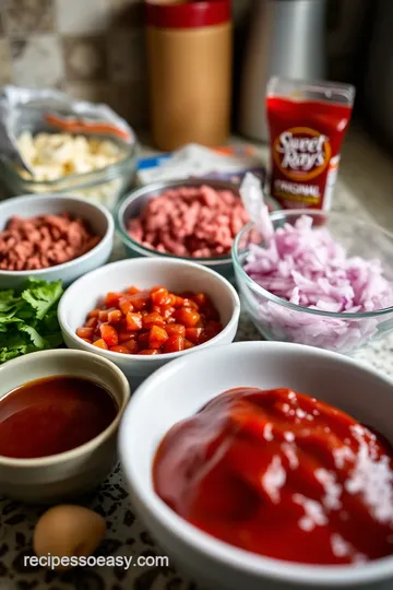 BBQ Beef Stuffed Peppers with Sweet Barbecue Sauce ingredients