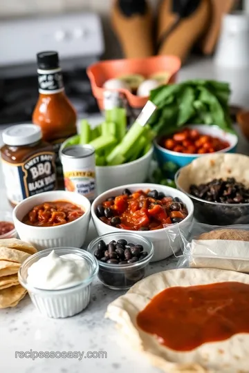 BBQ Black Bean Quesadillas with Original Barbecue Sauce ingredients