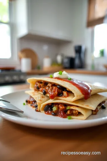 BBQ Black Bean Quesadillas with Original Barbecue Sauce steps