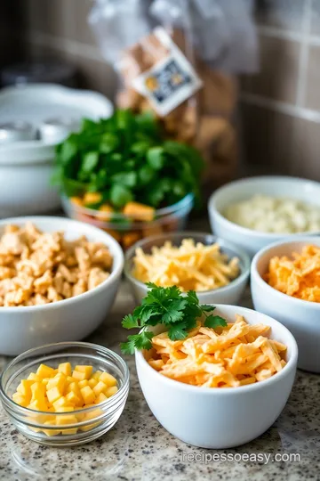 BBQ Chicken & Cheddar Pizza Roll-Ups ingredients