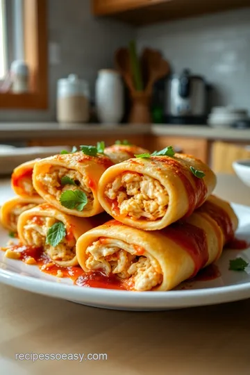 BBQ Chicken & Cheddar Pizza Roll-Ups steps