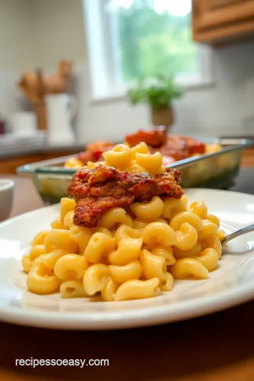 BBQ Chicken Smoked Cheddar Mac & Cheese steps