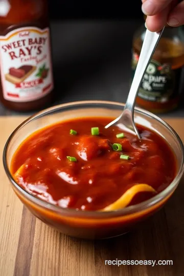 BBQ Cocktail Sauce with Sweet Baby Ray s presentation