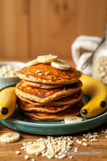 Quick & Fluffy Banana Oatmeal Pancakes ingredients