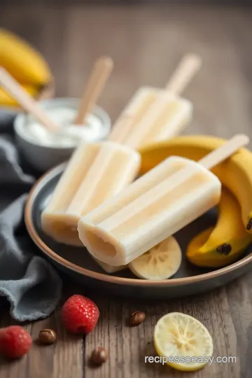 Freeze Banana Pops with Creamy Yogurt Delight ingredients