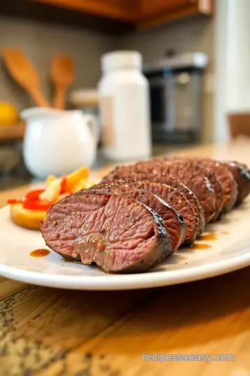 Bourbon BBQ Beef Tenderloin with Honey Barbecue Sauce steps