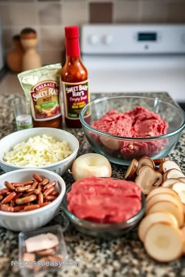 BBQ Grilled Cheeseburgers with Hot Sauce Cowboy Butter ingredients