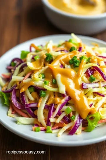 Grilled Mustard BBQ Coleslaw presentation