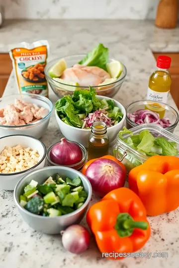 BBQ Chop Chicken Salad with Honey Chipotle Sauce ingredients