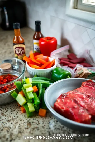 Sweet & Spicy Teriyaki Steak Kabobs ingredients