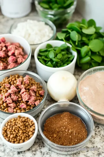 Lebanese Lamb with Lentils Rice & Spinach ingredients