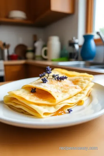 Lavender Honey Crêpes steps