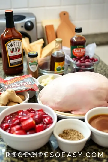 Cranberry Ginger BBQ-Roasted Split Turkey Breast ingredients