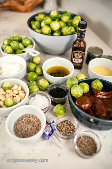 BBQ Chopped Brussels Sprouts with Sweet Sauce ingredients