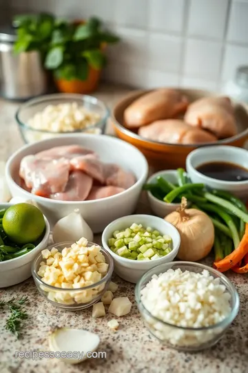 Easy Arroz con Pollo with Gandules Verdes ingredients