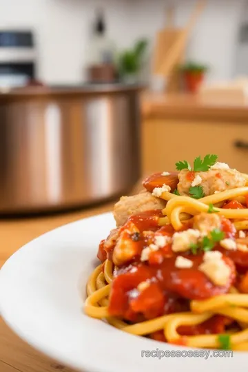 Savory One Pot BBQ Chicken Pasta steps