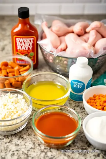 SBR BBQ Chicken Dip ingredients