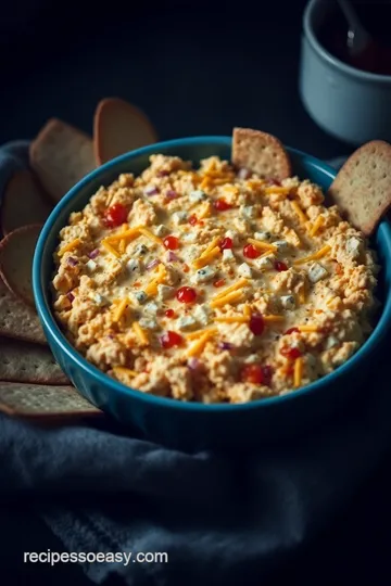 SBR Buff-a-Cue Chicken Dip presentation