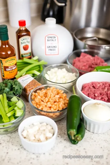 Spicy Garlic Chili with Sweet Baby Ray s Hot Sauce ingredients