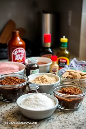 Slow-Cooked BBQ Pulled Chicken with Sweet Baby Ray s Sauce ingredients