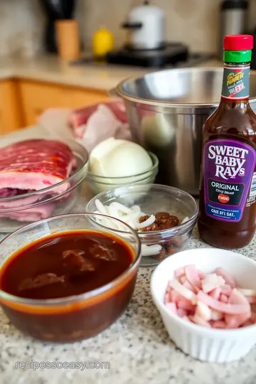 Dead Simple Barbecue Ribs with Sweet Sauce ingredients