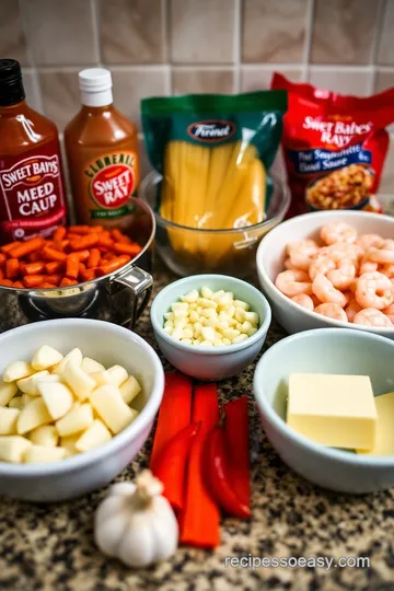 Sweet Red Chili Shrimp Pasta ingredients