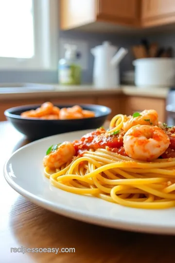 Sweet Red Chili Shrimp Pasta steps