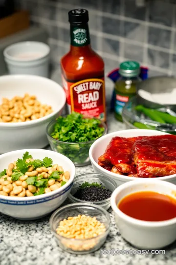 Sweet Red Chili Spare Ribs with Sweet Red Chili Sauce ingredients