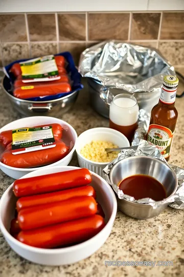 Tailgaters Beer BBQ Sausage Bundles ingredients