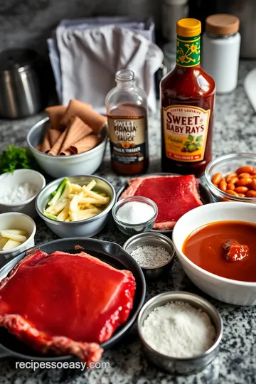 Thick-Cut Barbecue Rib-Eye with Sweet Vidalia Onion Sauce ingredients