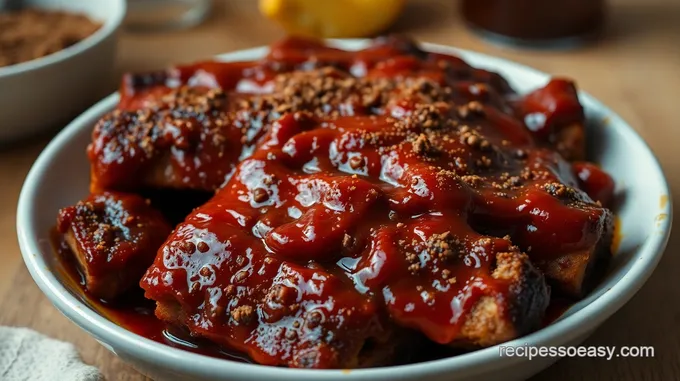 Barbecue Maple Cinnamon Sticky Ribs