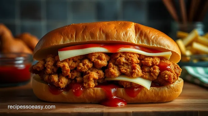 Crispy Fried Chicken Sandwich with Ray's Secret Sauce