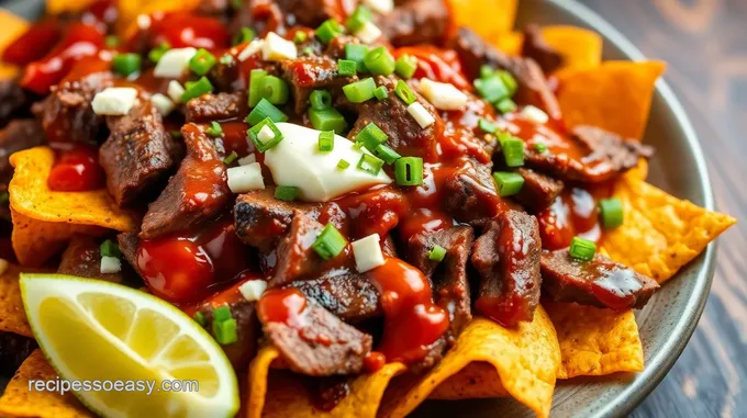 Epic Steak Nachos with Original Barbecue Sauce