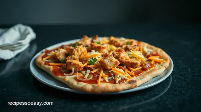 Teriyaki Chicken Flatbread with Sweet Teriyaki Sauce