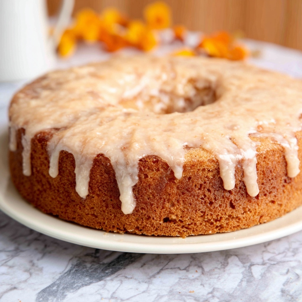 Pumpkin Pound Cake with Buttermilk Glaze Recipe - Recipe Image