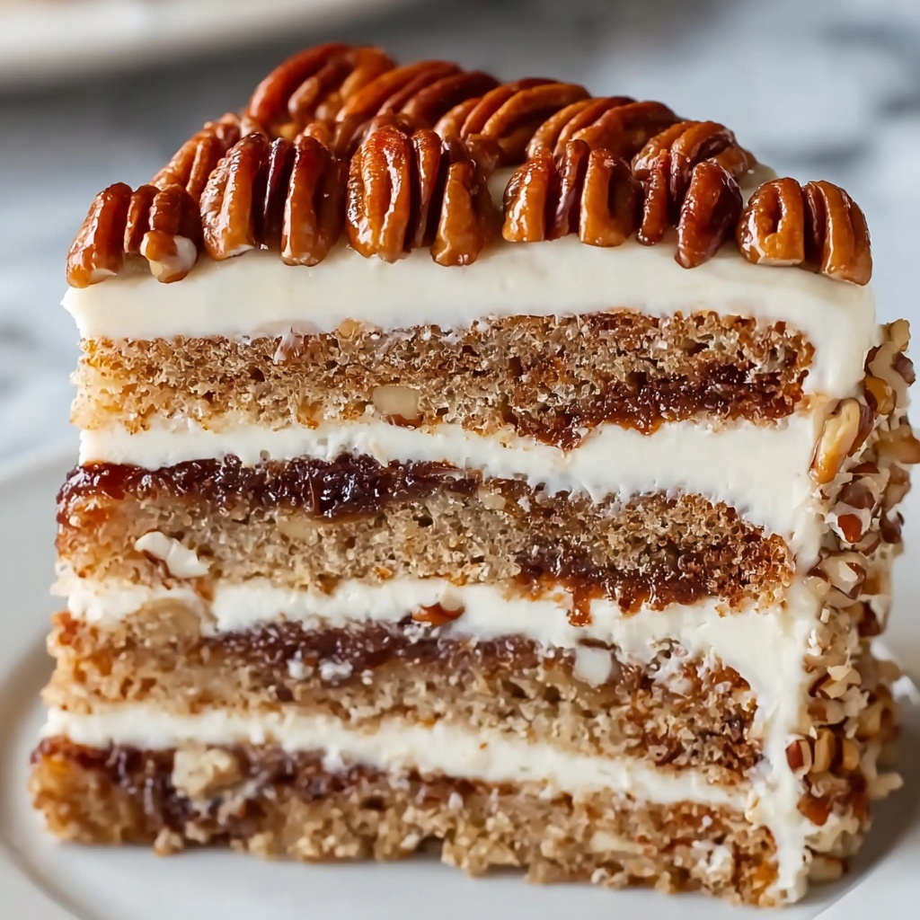 Pecan Pie Layer Cake Recipe - Recipe Image