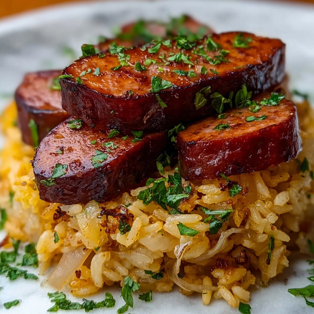 Cheesy Sausage and Rice Recipe - Recipe Image
