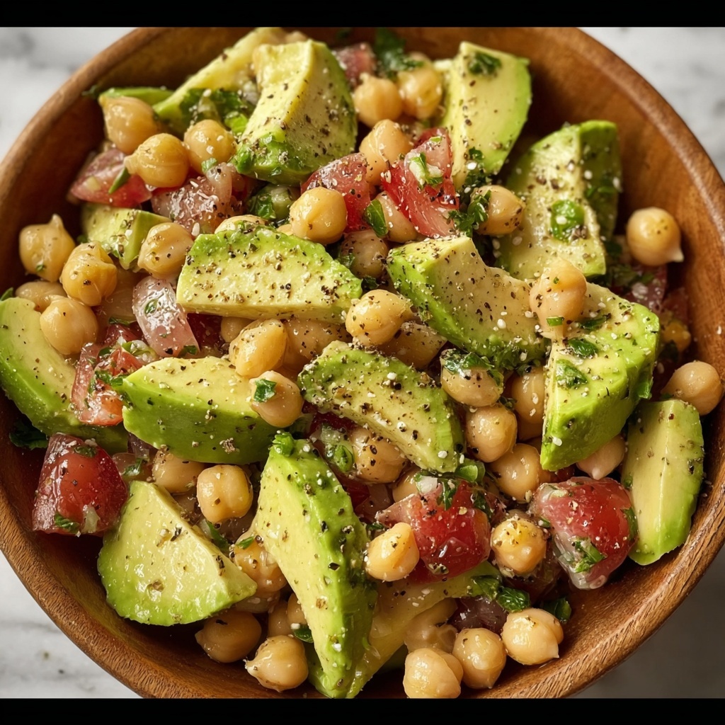 Creamy Avocado and Chickpea Salad Recipe - Recipe Image