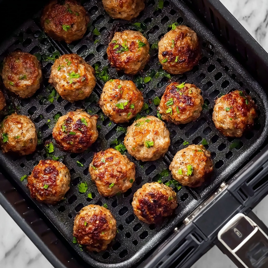 Air Fryer Chicken Parmesan Meatballs Recipe - Recipe Image