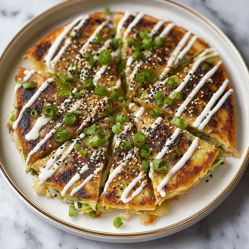 Okonomiyaki: Japanese Cabbage Pancake Recipe - Recipe Image