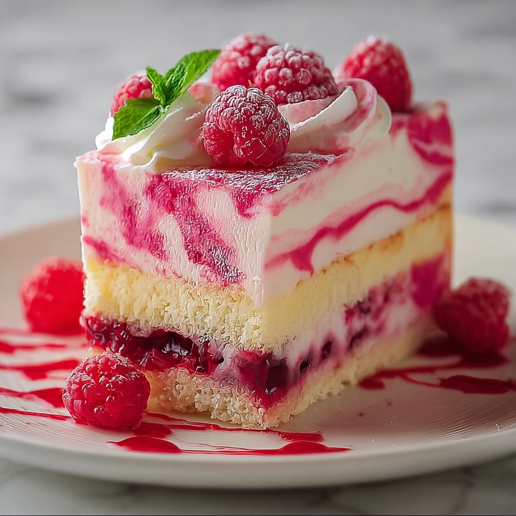 Raspberry Swirl Ice Cream Cake Recipe - Recipe Image